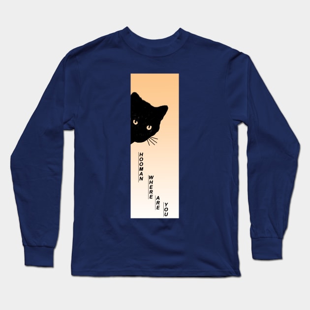 hidden cat Long Sleeve T-Shirt by ZerkanYolo